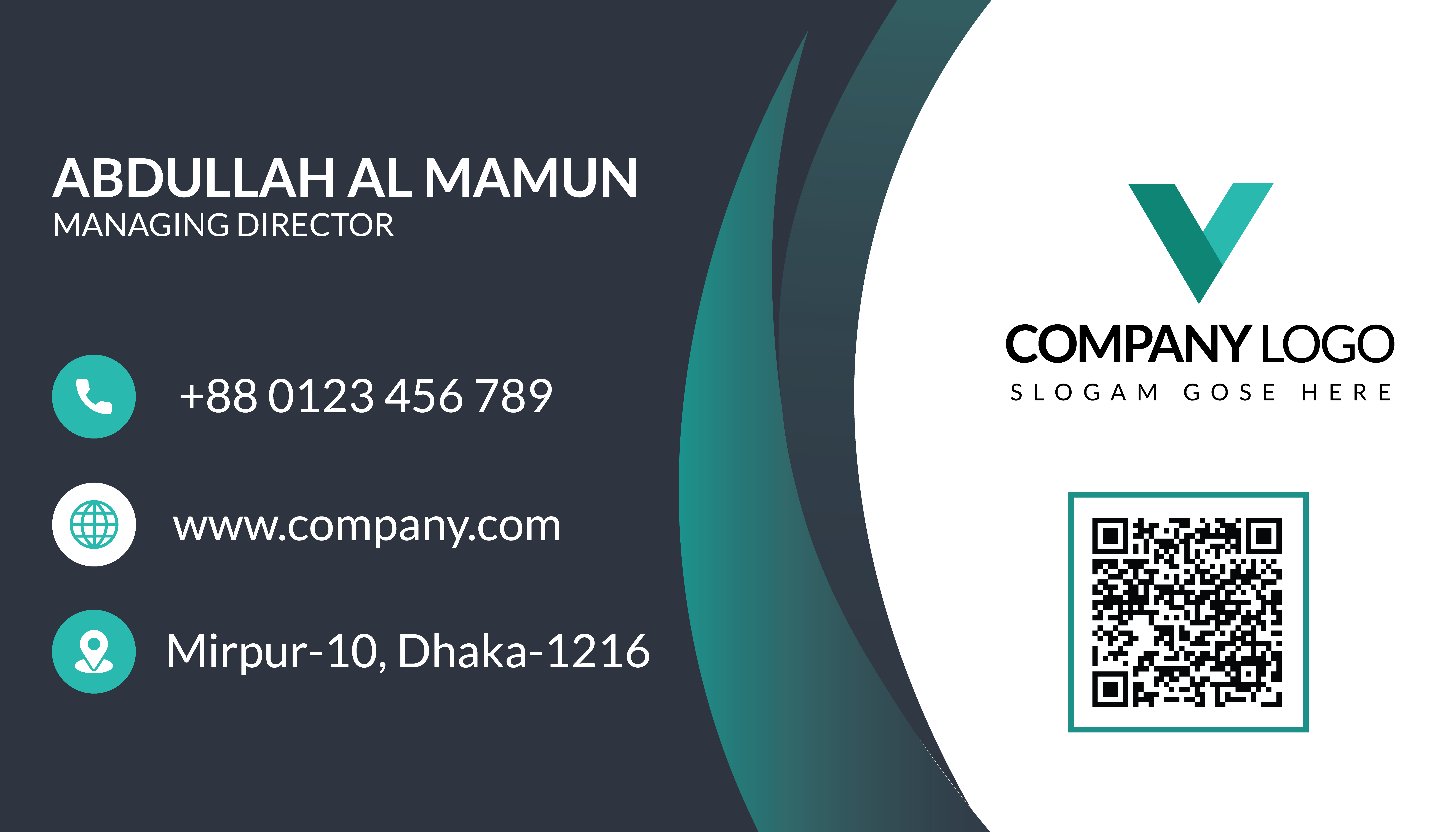 I create professional business card design