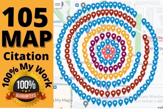 I will create 105+ google maps citation to rank website, directory