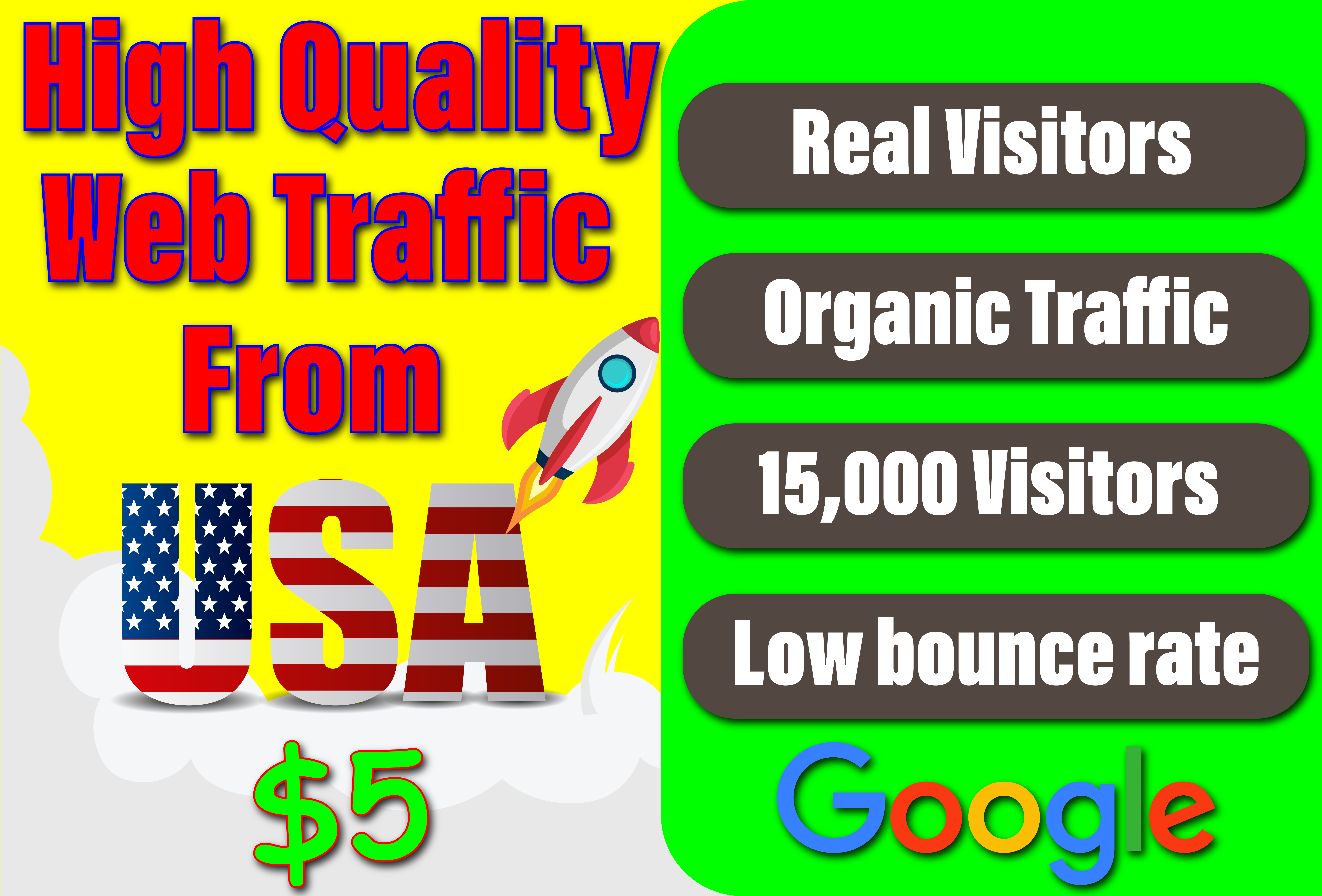 I'll drive niche targeted, real organic traffic from USA	