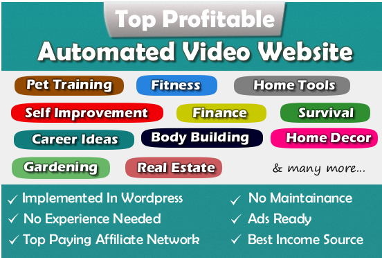 Fully Automated Website - Huge Profitable Niche - Newbie Friendly!