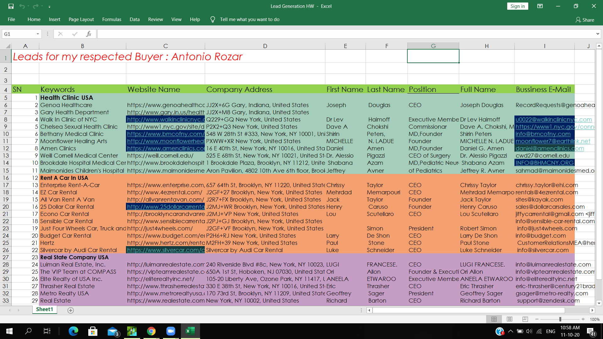 I will make B2B lead generation, targeted leads and web research