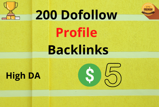 I will Create 50 High DA Profile Backlinks Manually