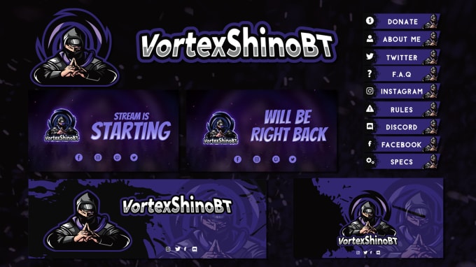 I will design cool broadcast overlays