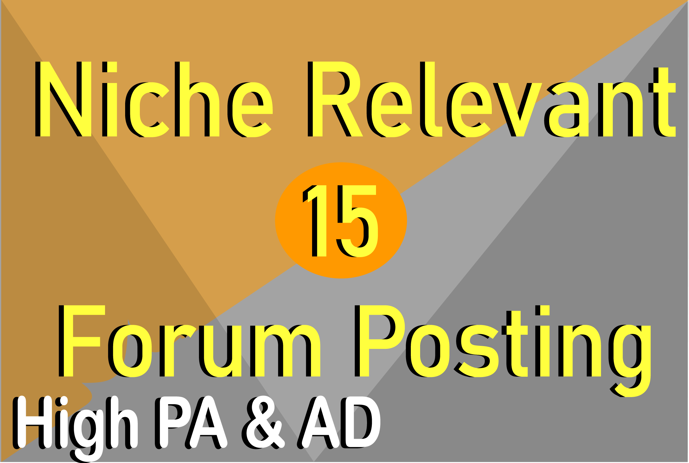 Offer 15 Niche Relevant Forum Posting to Reach Target...