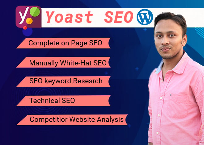 I will do complete on page SEO and on page optimization of WordPress ...