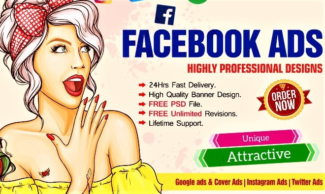 I will design high performing professional facebook ads