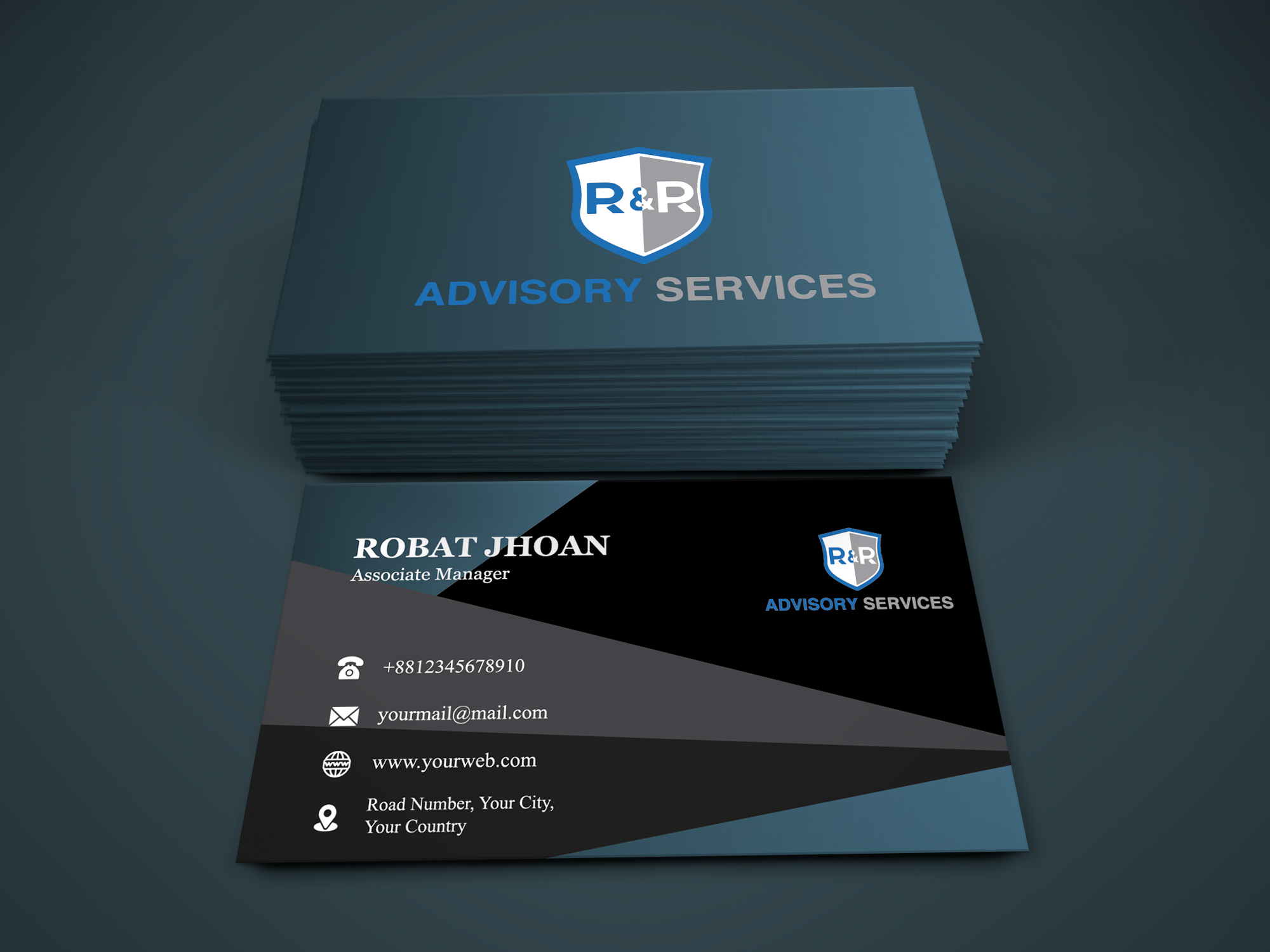 I will do professional business card design for you.
