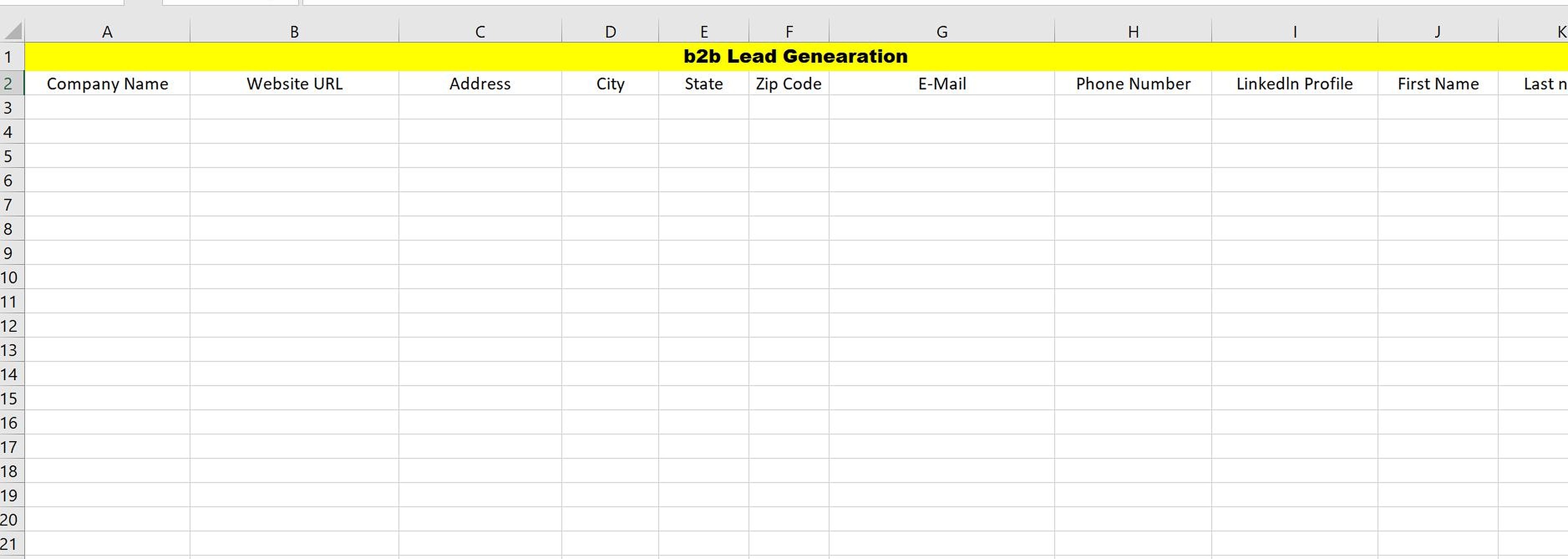 I will do b2b lead generation and prospect email list for your targeted business