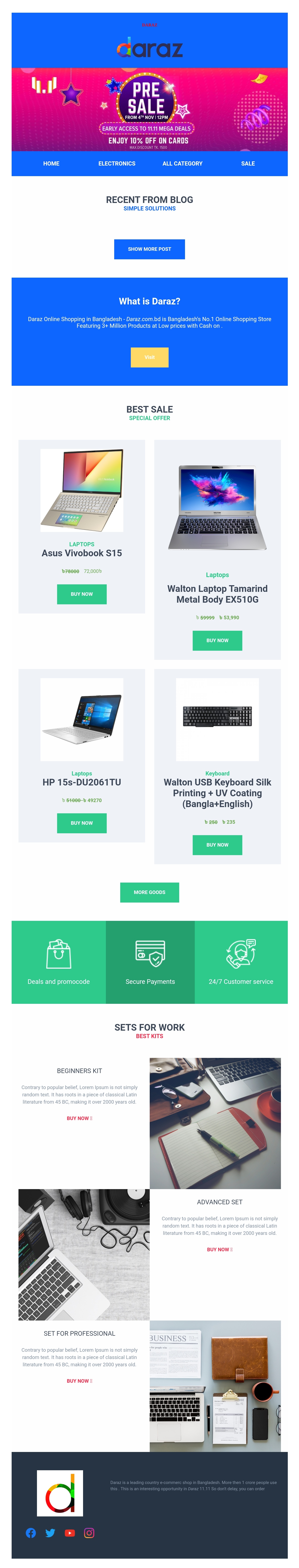 I will design excellent responsive newsletter 