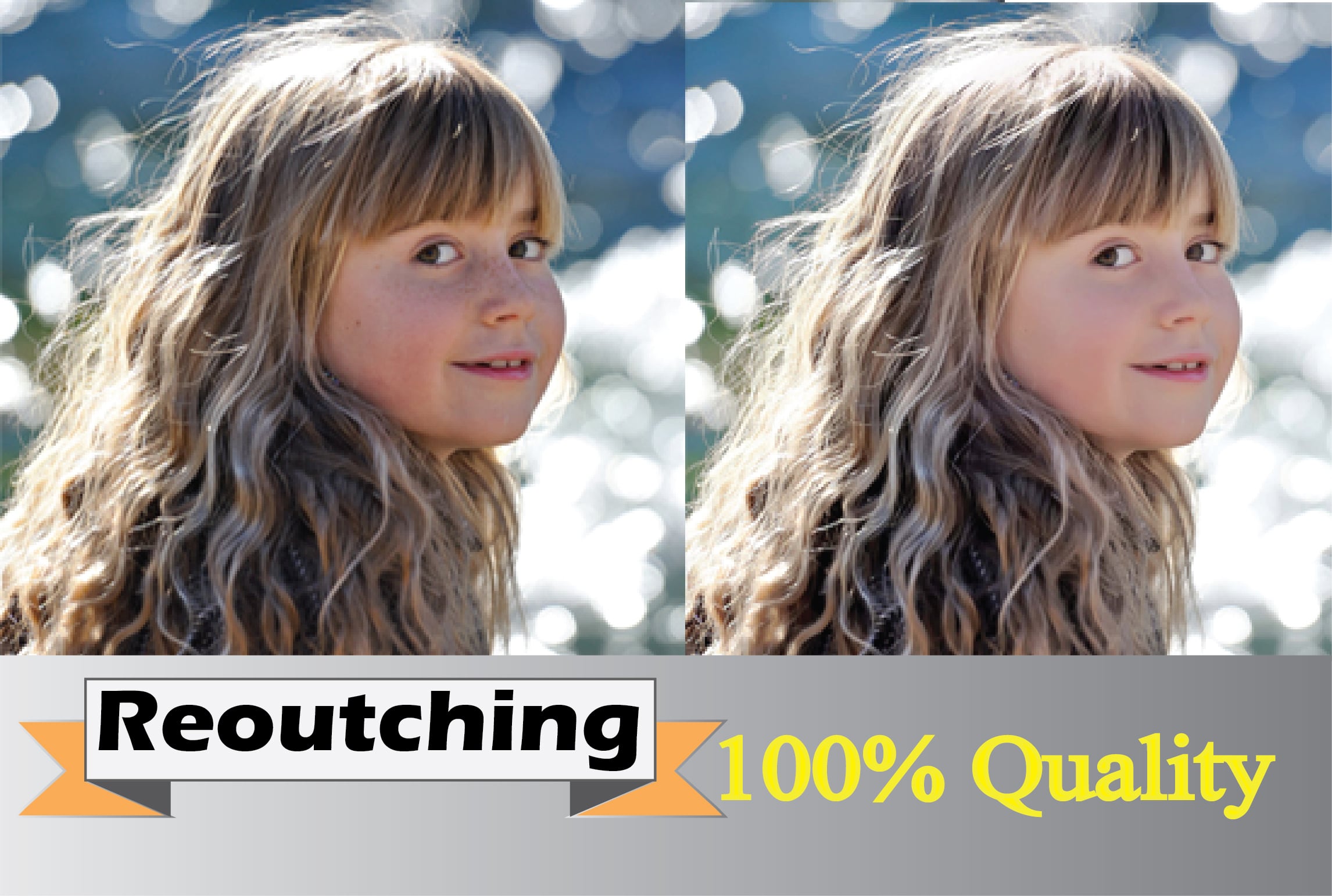 I will do quick skin retouching and magic retouch in adobe PS cc/cs6