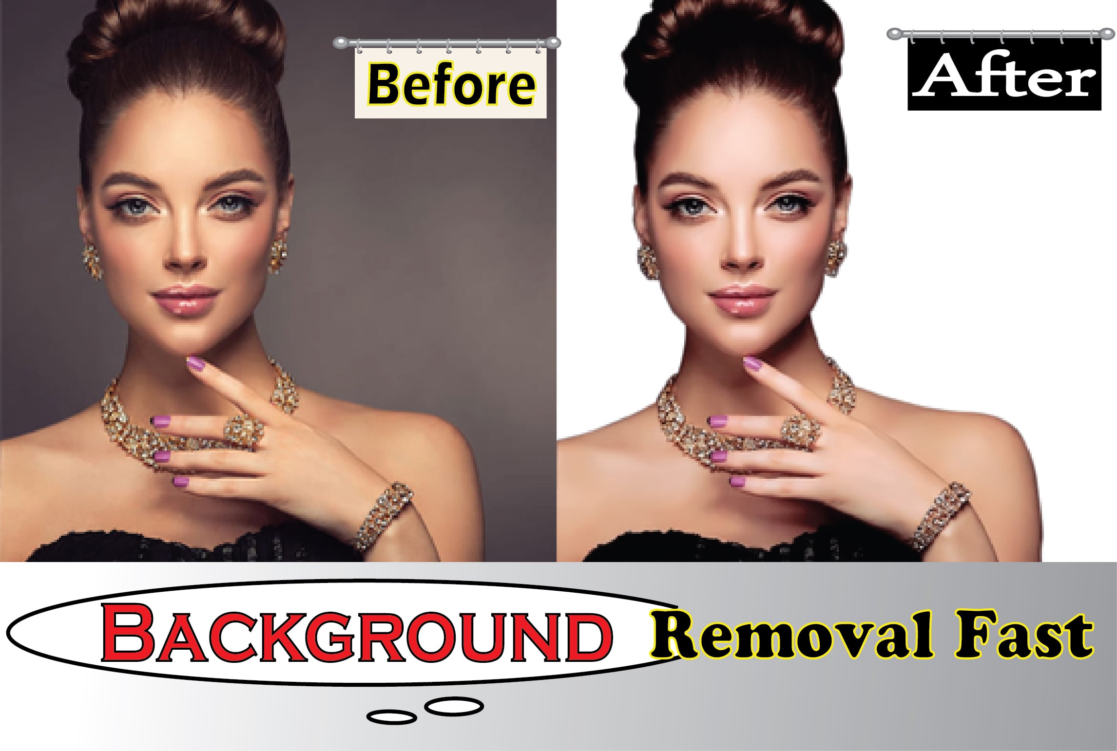 I will do bulk or background removal and fast retouching any product