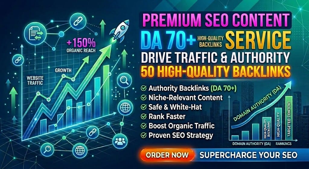 Link Building, Page Creation with backlinks 80+ DA PA...