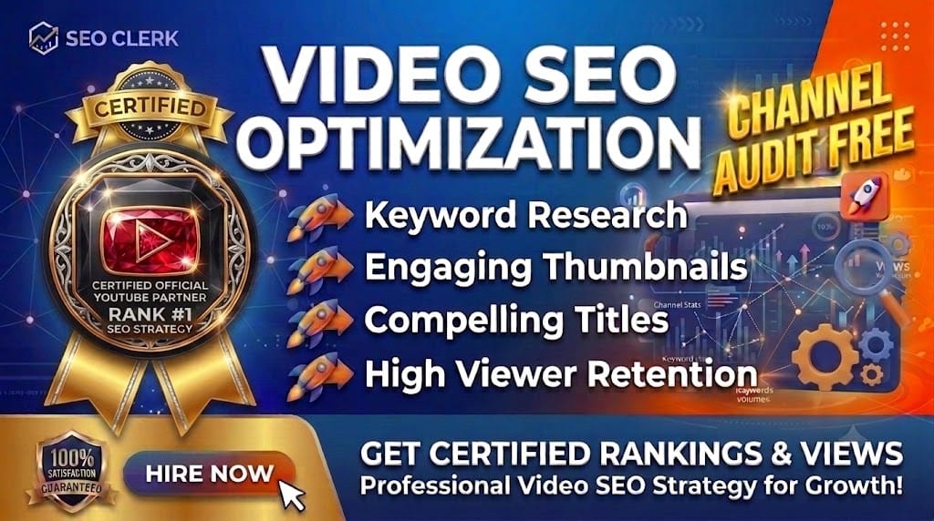 video seo optimization and best quality 100 embed