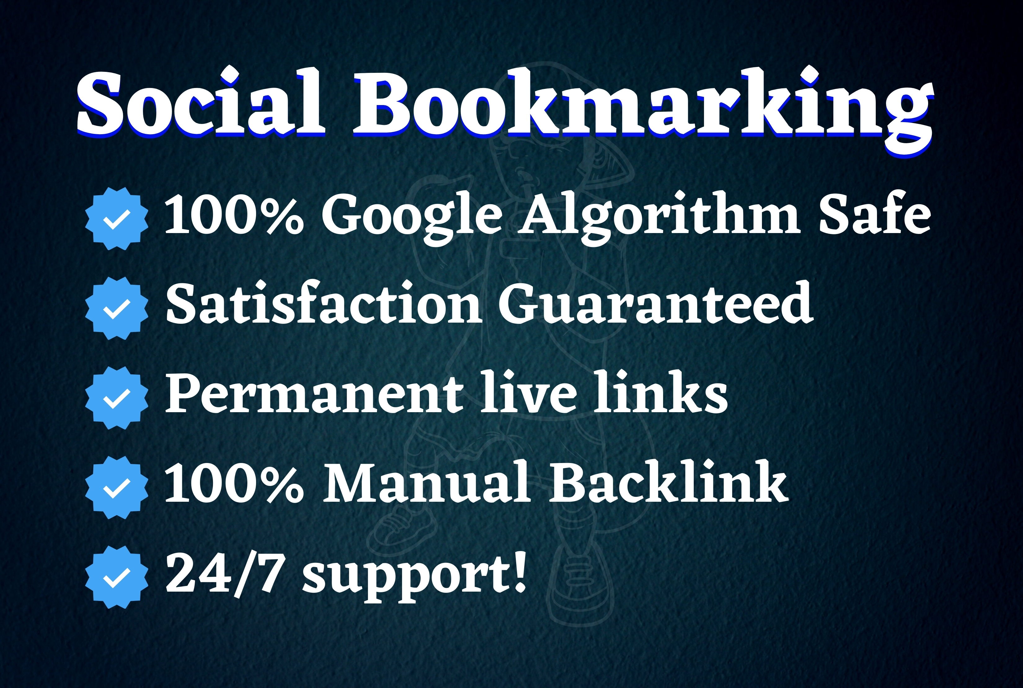 I will create manually 20 social bookmark backlinks