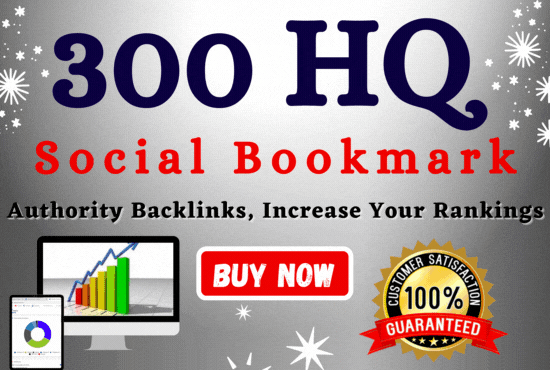 300+ Live SOCIAL BOOKMARK Links to your site for google ranking