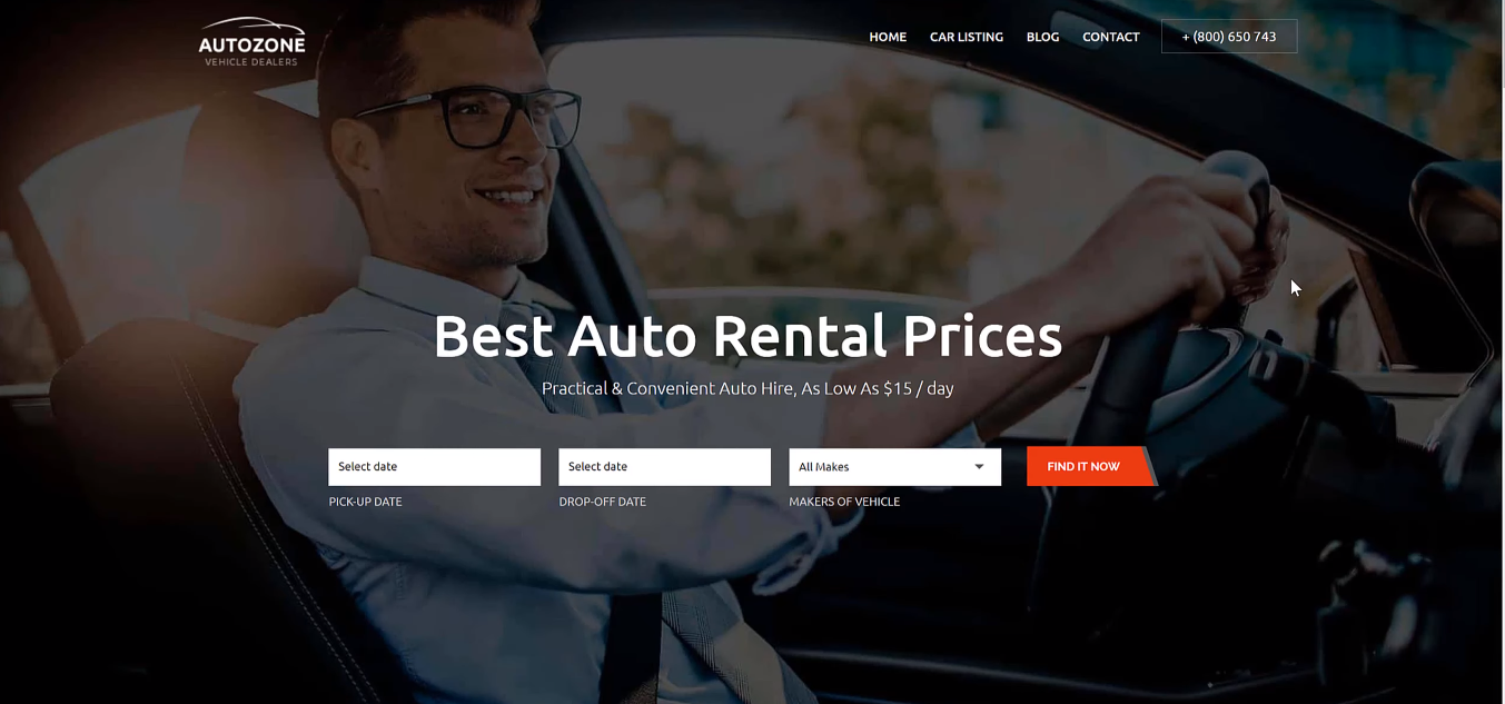i will create car rental website
