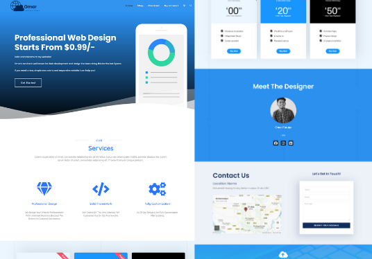 i will create professional landing page