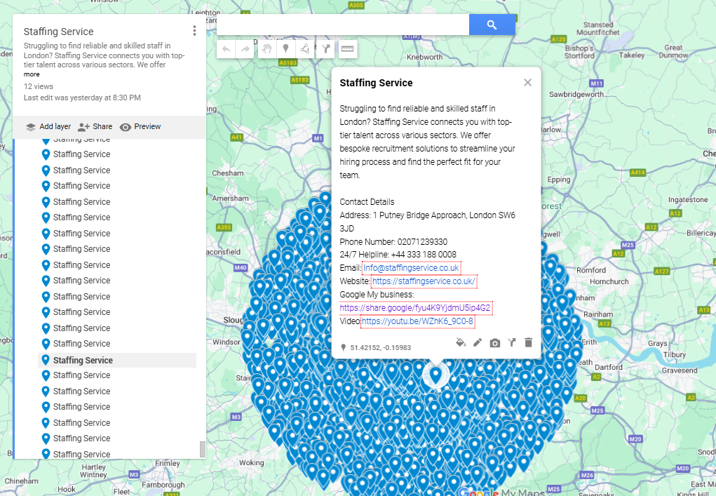 Local SEO Combo: Google Maps Citation, Dofollow Maps Embed Blog Post & Web 2.0 Links