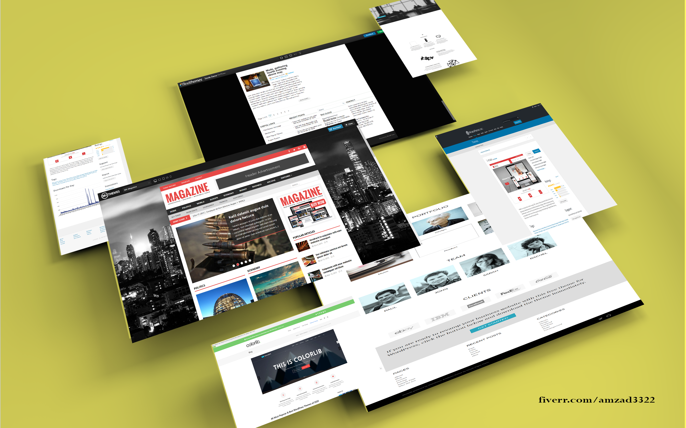 I will design a professional wordpress responsive website
