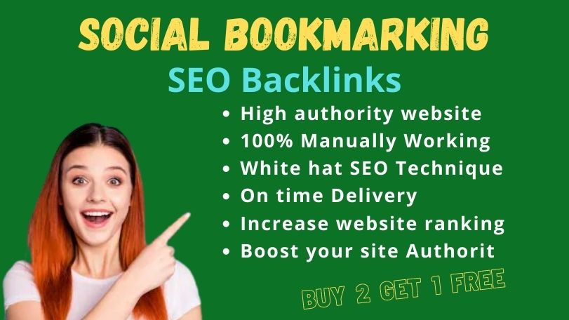 I will provide 30 High Quality Social Bookmarking SEO Backlinks Service