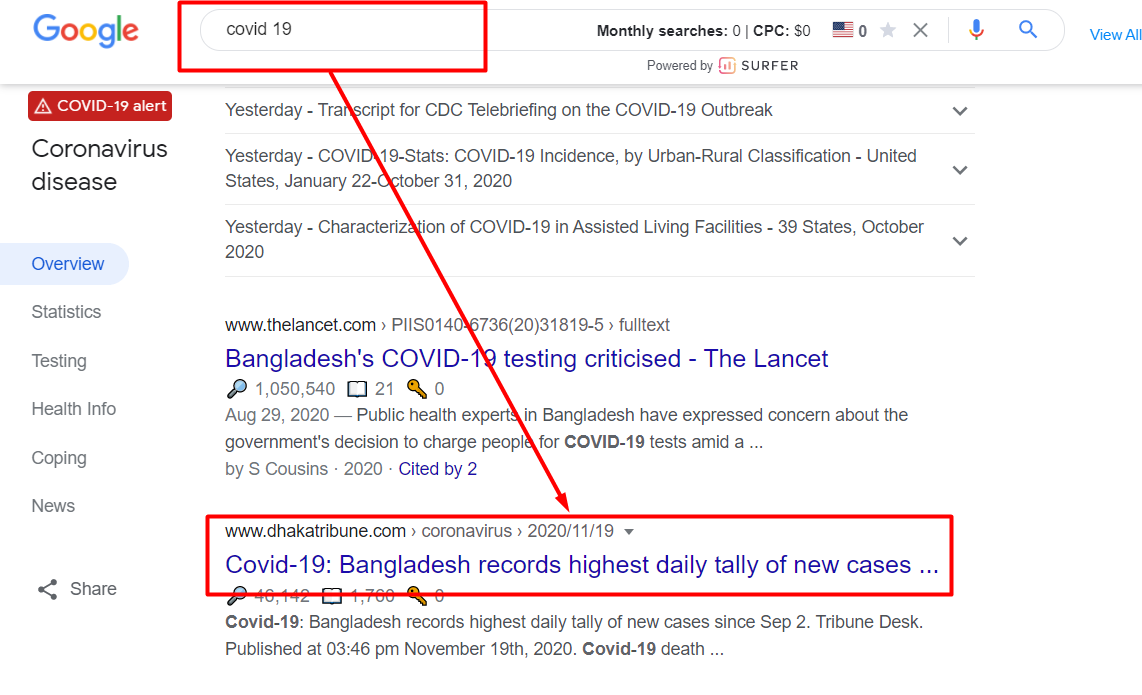 promote your website on google first page