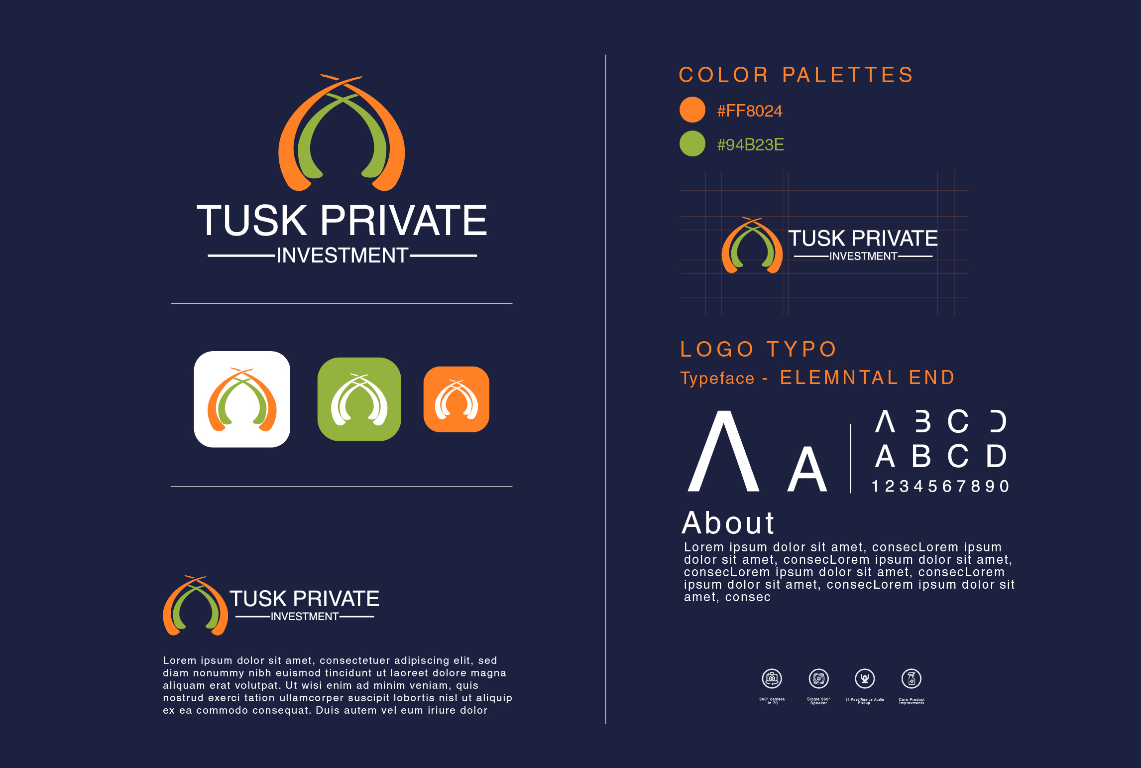 I will design a brand style guide and logo