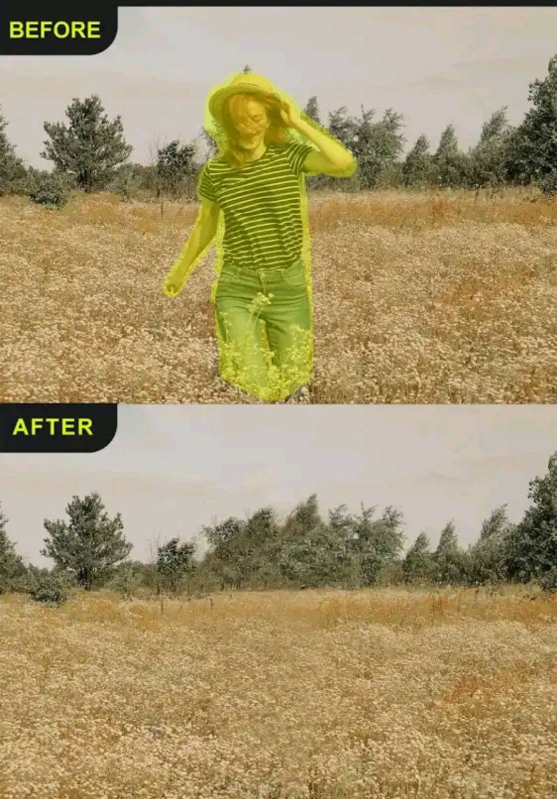 I will edit and remove background