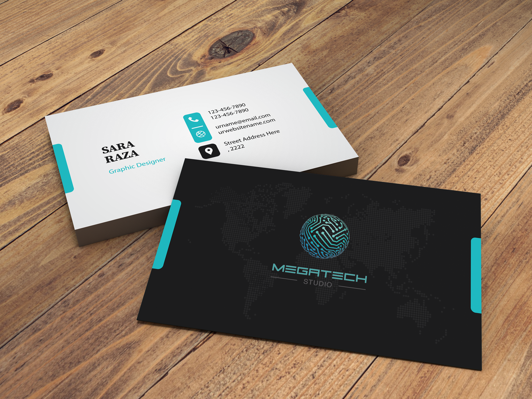 Create design minimal and elegant business cards in 12 hours