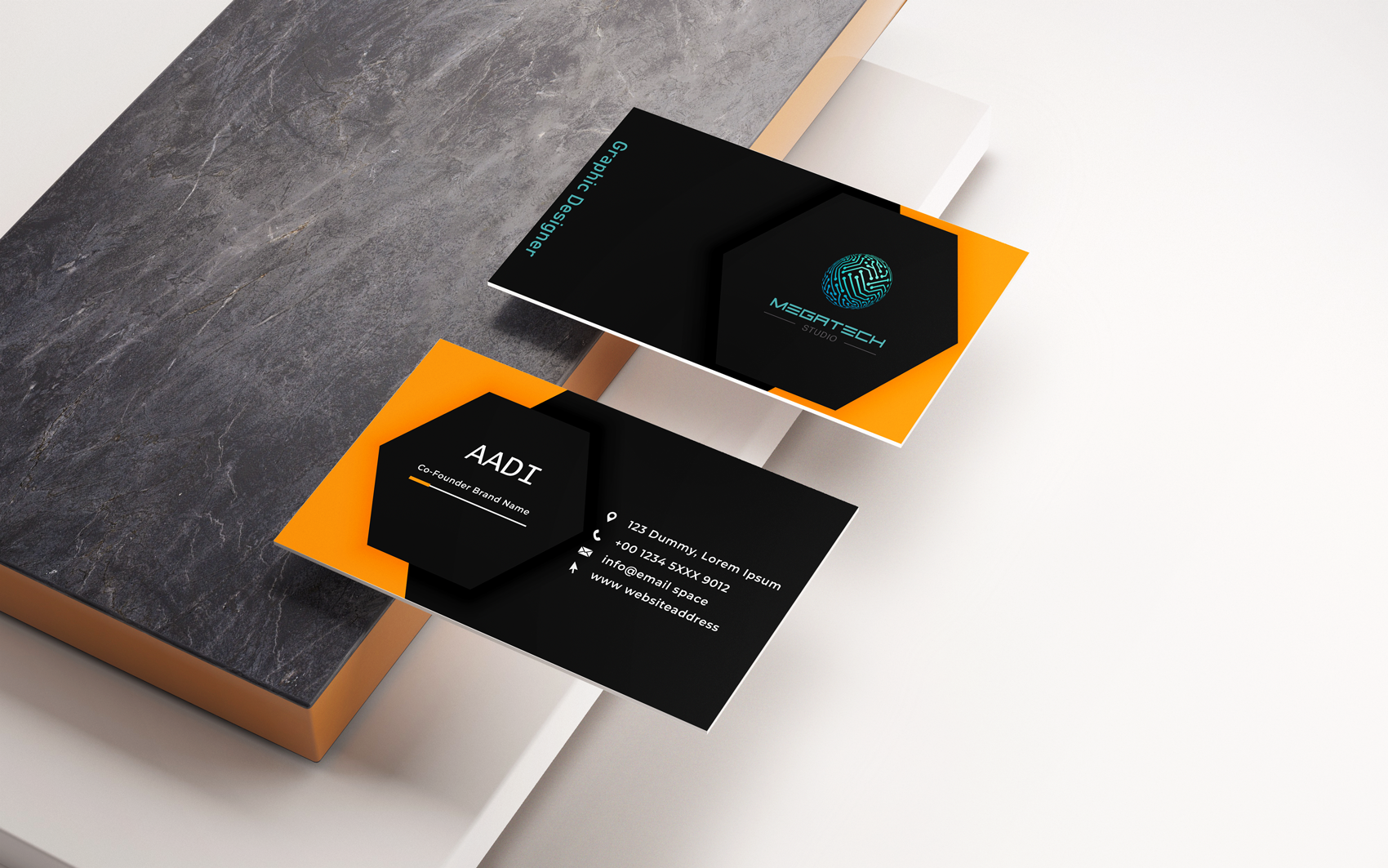 Create design minimal and elegant business cards in 12 hours