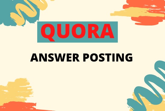 Promote your website with 5 HQ Quora answer posting 