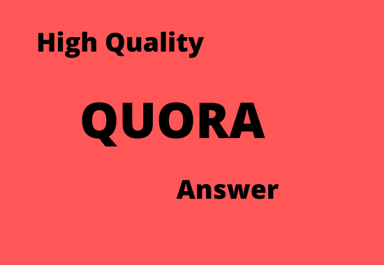 Promote 5 High Quality Quora Answer with Keyword and URL