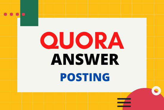 Promote your business or website 5 unique high quality Quora Answer 