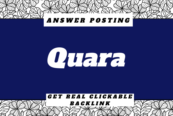 10 HQ Quora answer posting with your keyword & url
