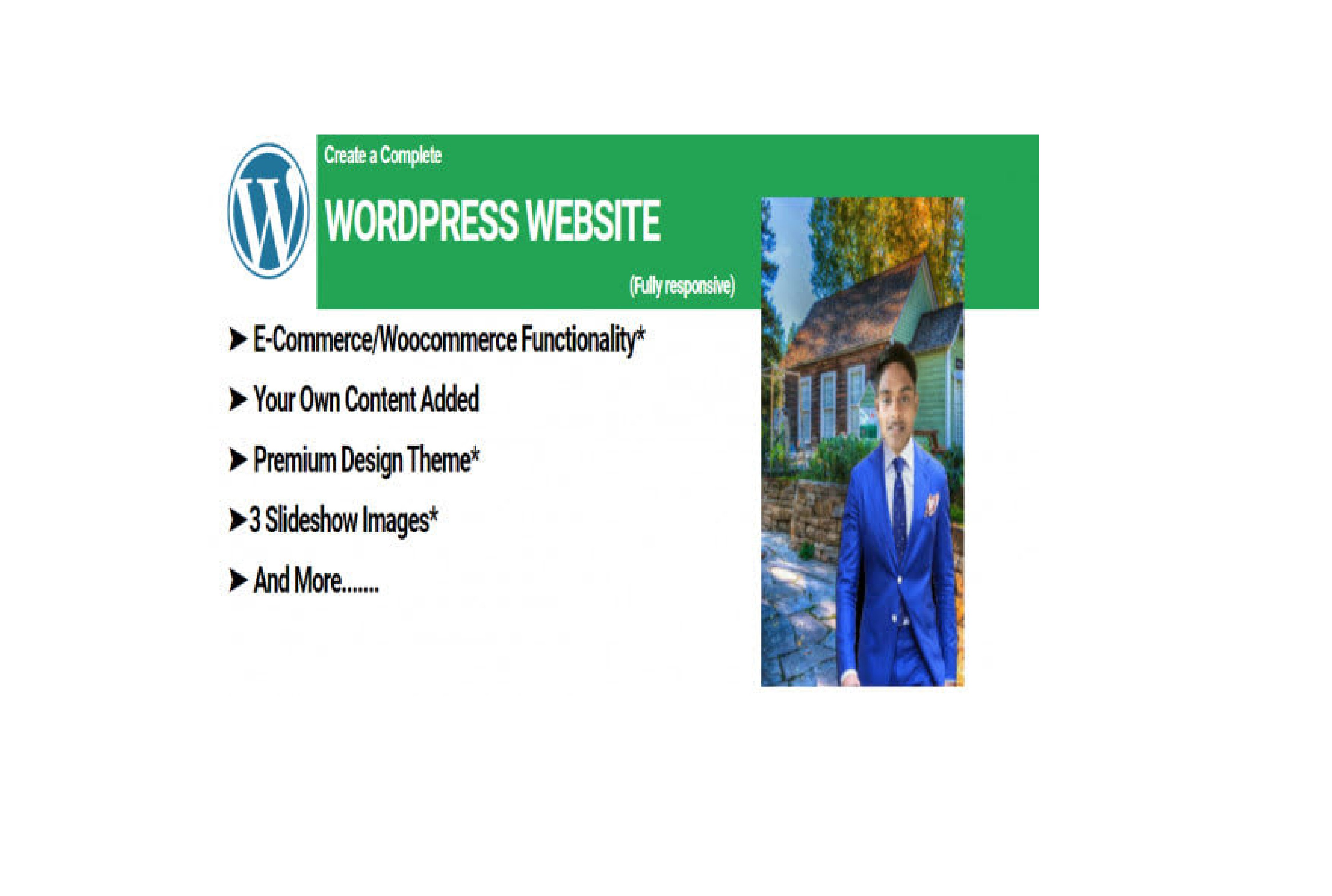 I will design business or ecommerce,online store wordpress website in woocommerce 24hr
