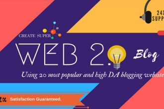 I will built high authority web 2.0 backlinks 