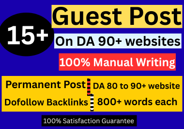 Guest post 15+ web2.0 Site write Unique article 800+ ...