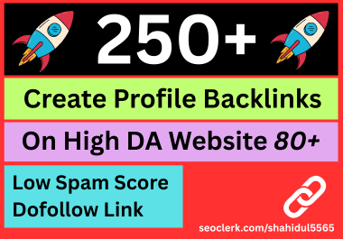 Get 250+ High DA 80+ Profile Backlinks to Boost Your ...