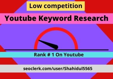 YouTube keyword research for any niche or video