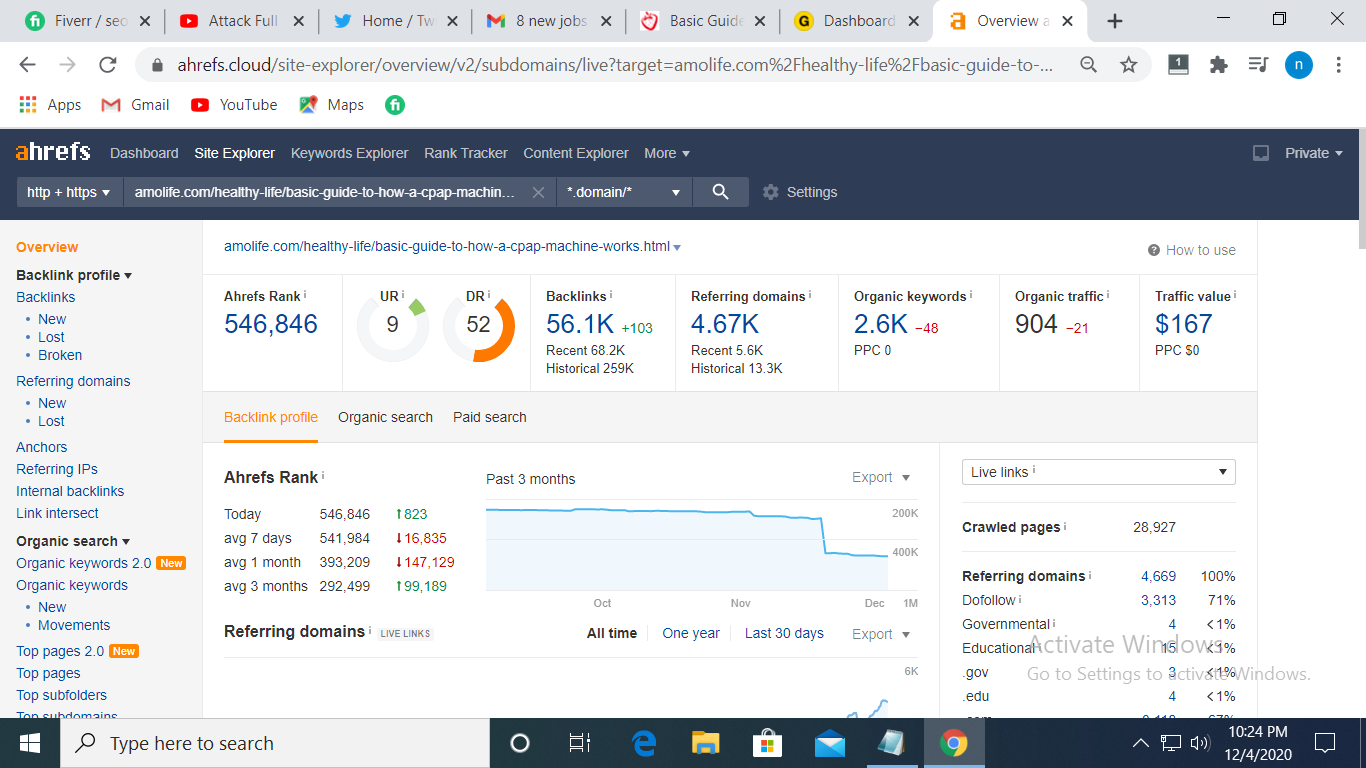Analysis website and Professional SEO Audit Report