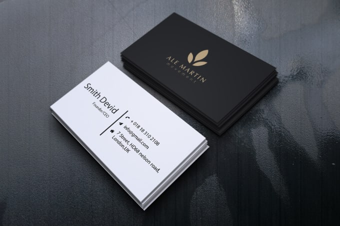 I will do 3 minimalist business card within 5 hours