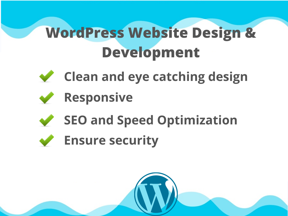 I will Develop Responsive WordPress Website(Fast & SEO Friendly)