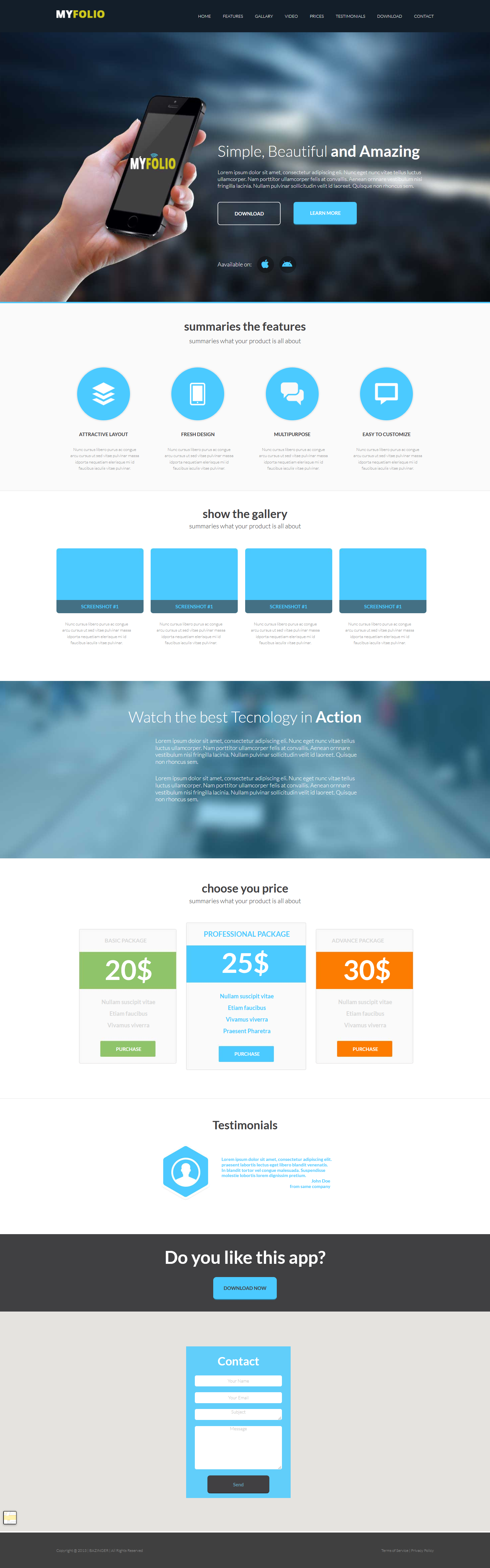 I'll Create Modern Landing Page PSD to HTML