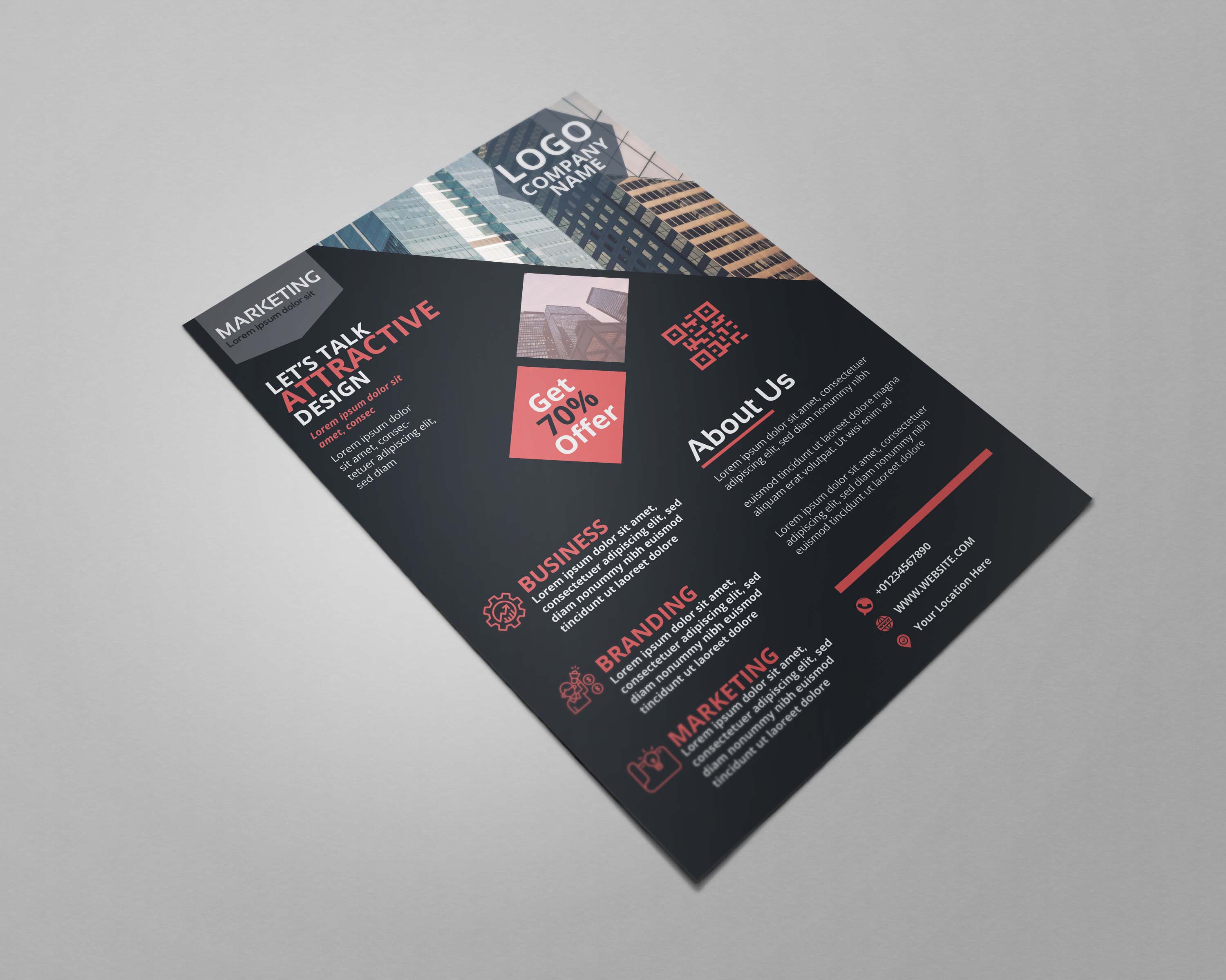 I will design professional corporate flyer rapidly 
