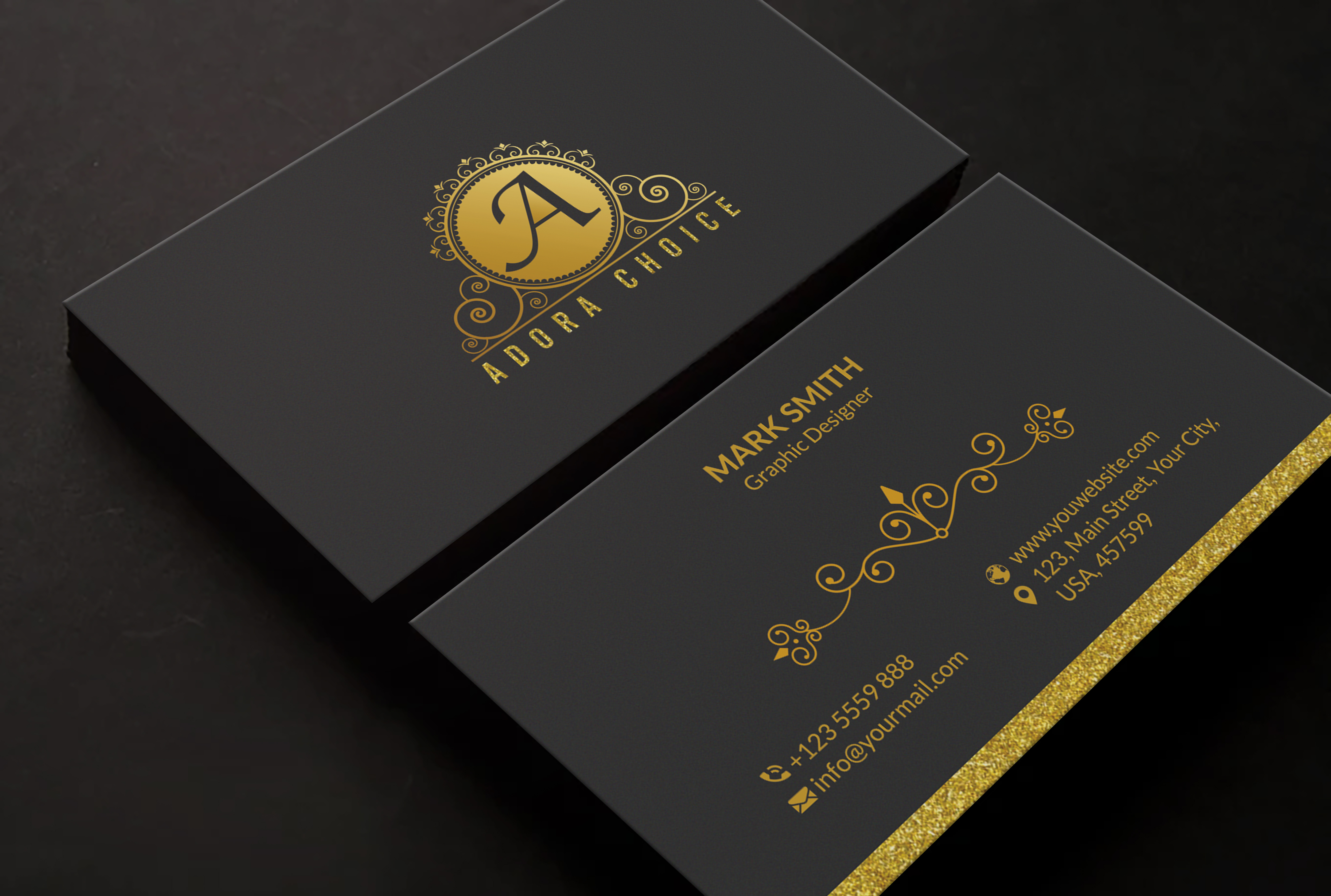 I will do professional luxury, modern business card design