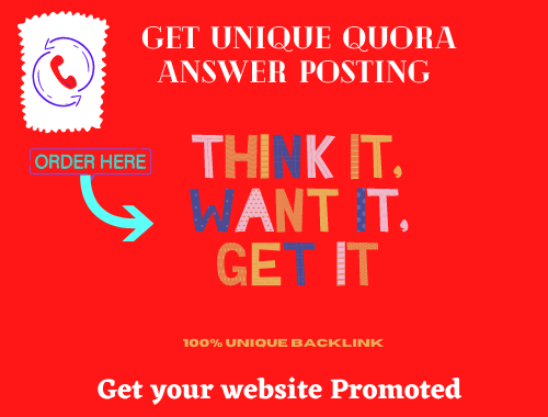 Promote Your Site by 20 HQ Quora answer get targeted visitors