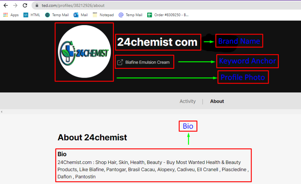 Only 90+ DA 50 Profile Backlinks Creation from High Authority sites