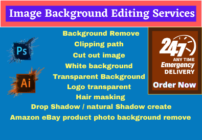 I will do 5 image background remove,clipping path and image editing