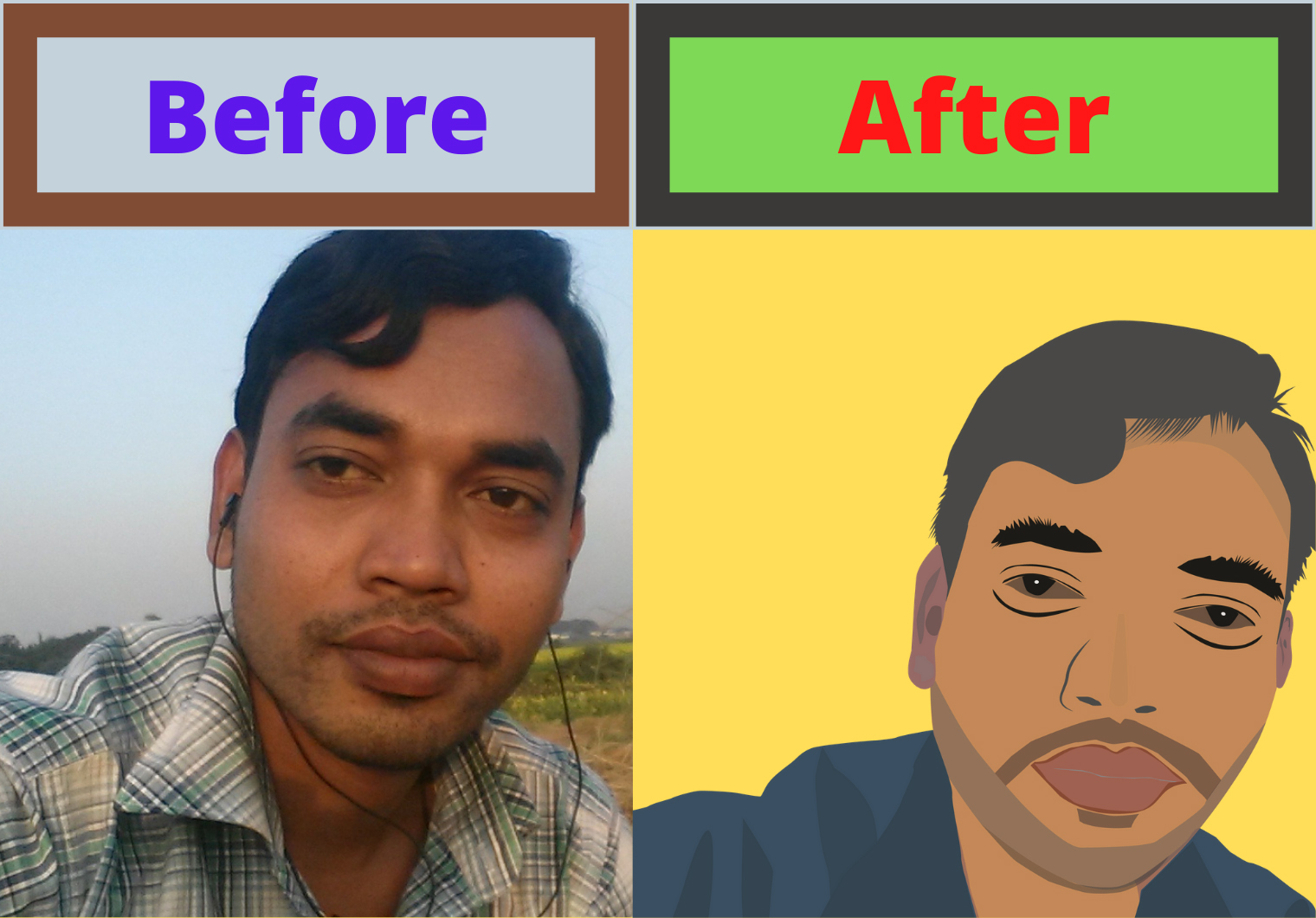 I will Make your Image into the Vector portrait art