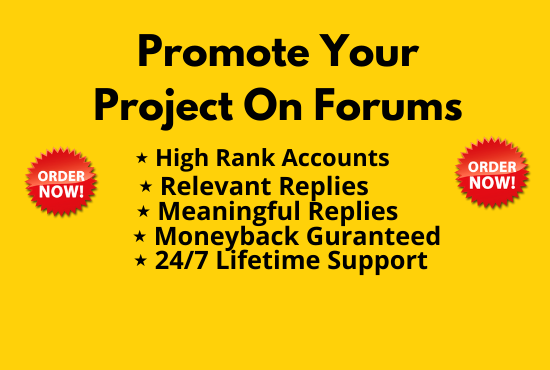  I will promote your project on crypto forums