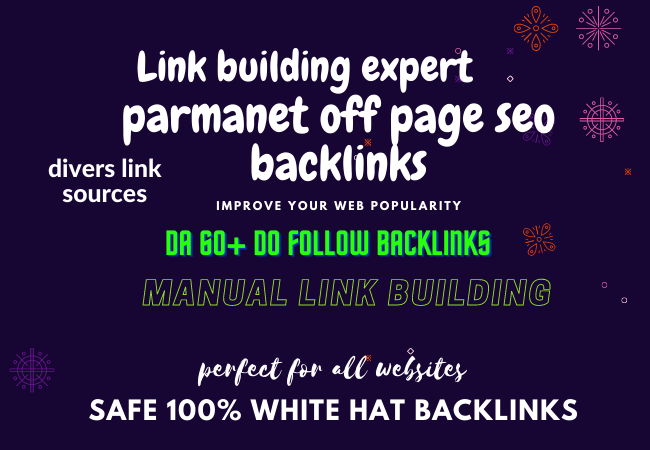 i will do 100 HQ DA 60 dofollow trust backlinks manualy done for rank your site in google